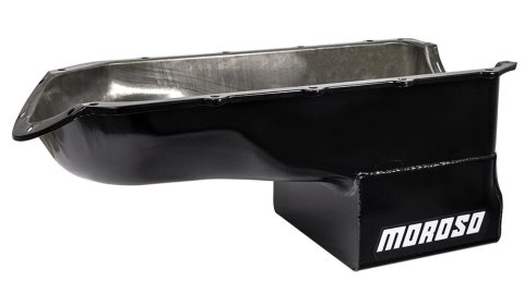 Moroso Pontiac V-8 (301-455) Extra Deep Wet Sump 8qt 9.75in Steel Oil Pan