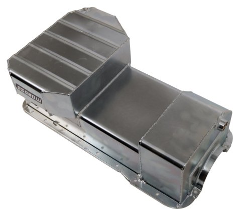 Moroso Ford 351W (w/Rear Sump & Billet End Seals) Road Race Baffled Wet Sump 7qt 7.5in Steel Oil Pan