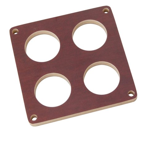 Moroso 4500 Carburetor Spacer - 4 Hole Plenum - 1/2in - Wood