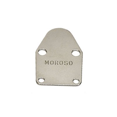 Moroso Chevrolet Small Block Fuel Pump Block-Off Plate - Chrome Plated Steel
