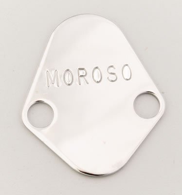 Moroso Chevrolet Big Block/Chrysler 273-440/Ford Fuel Pump Block-Off Plate - Chrome Plated Steel