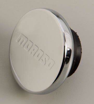 Moroso Oil Filler Cap - 1.22in Diameter - Push-In Type - Chrome Plated