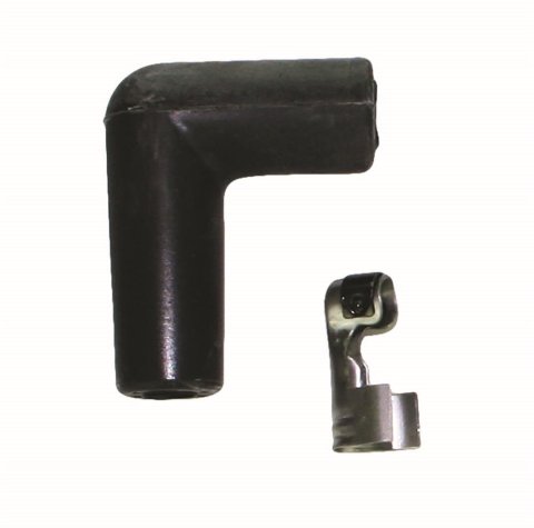 Moroso Spark Plug Boot & Terminal Kit - Blue Max - 90 Degree Ends - Set of 8
