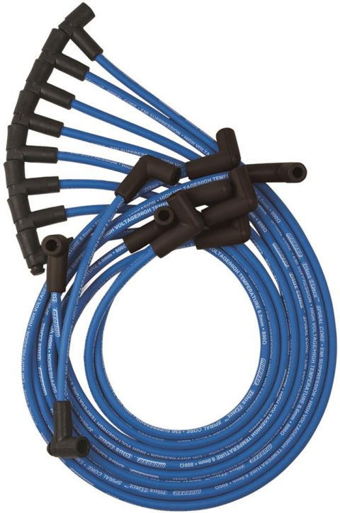 Moroso Custom Ignition Wire Set - Blue Max - Spiral Core