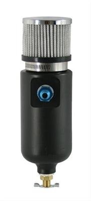 Moroso Breather Tank/Catch Can -12An Male Inlet - Black Polyethylene