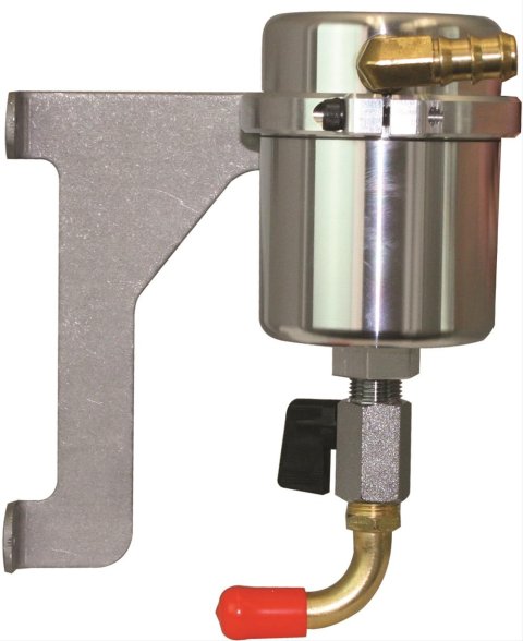 Moroso 12-18 Jeep 3.6L JK Air/Oil Separator Catch Can - Large Body - Billet Aluminum