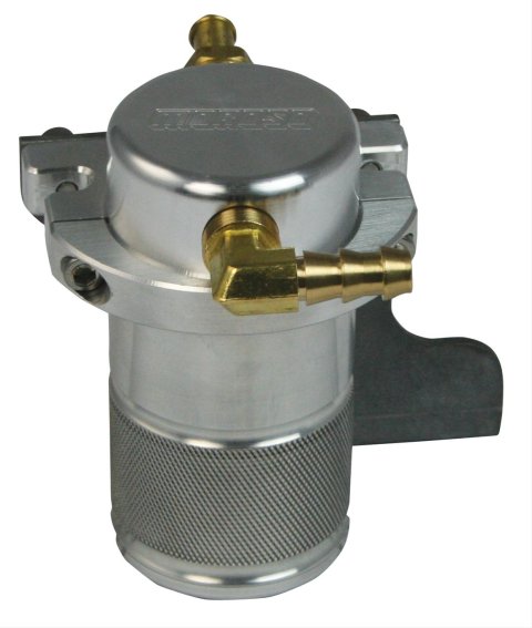 Moroso 10-15 Chevrolet Camaro SS (w/Edelbrock S.C.) Air/Oil Separator Catch Can - Billet Aluminum