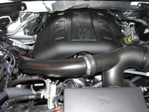 Moroso 11-14 Ford F-150 EcoBoost/5.0L Air/Oil Separator Catch Can - Small Body - Billet Alum - Black
