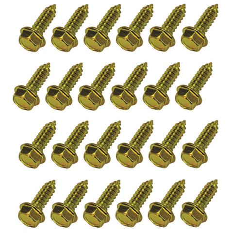 Moroso Wheel Rim Screws - Grade 8 Steel - Gold Iridite Finish - 500 Pack