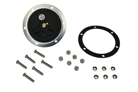 Moroso Supercharger Fuel Cell Cap w/Ring/Gasket/Hardware - Black