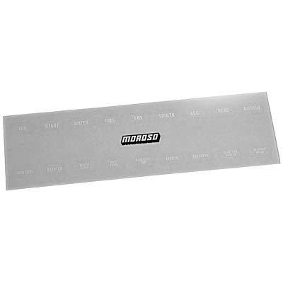 Moroso Electrical Switch Panel Label (Use w/Part No 74130/74131/74132/74133/74134/74135/74136/74180)
