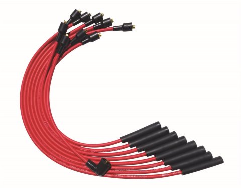 Moroso SB Chrysler Mopar 273/318/340/360 Str Plug HEI Ultra Spark Plug Wire Set - Red