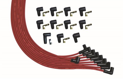 Moroso V8 Universal 90 Deg Plug Non-HEI Ultra Spark Plug Wire Set - Red