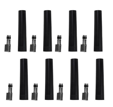 Moroso Ultra 40 Short Straight Ends Spark Plug Boot and Terminal Kit - Set of 8
