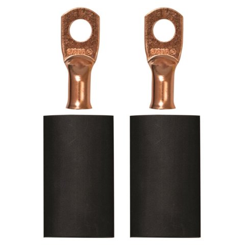 Moroso 5/16in Dia Stud 6 GA Wire Crimp/Solder Battery Cable Terminal Kit (2 Pack)