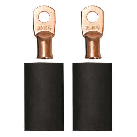 Moroso 5/16in Dia Stud 2 GA Wire Crimp/Solder Battery Cable Terminal Kit (2 Pack)