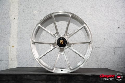 Vossen X Champion RS92 22X12.5 / ET68 / Brushed Gloss Clear Wheel / Centerlock / 911 Turbo 992 Rear