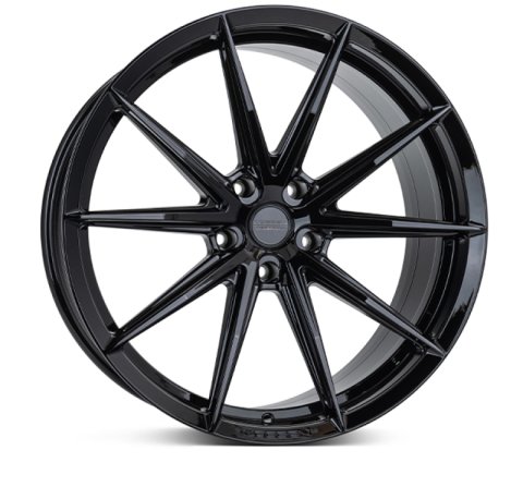 Vossen HFX-2 22x10.5 / 5x120 / ET38 / Deep Face / 72.56 - Gloss Black Wheel