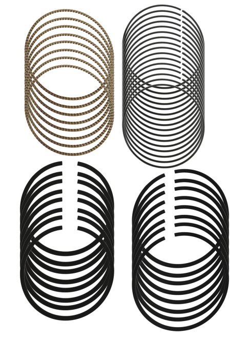 Mahle Rings Dodge Trk 318 5.2L Eng 1992-95 Jeep 318 5.2L Eng 1993-96 Moly Ring Set