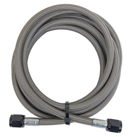 Nitrous Express 4AN 10ft Stainless Steel Braided Hose - Black