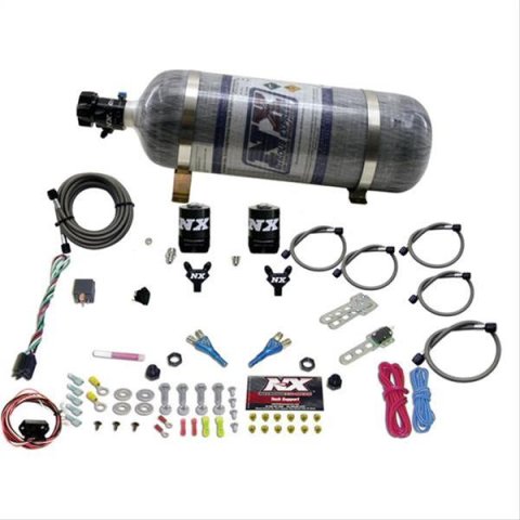 Nitrous Express 03-18 Nissan 350Z/370Z Dual Nozzle (35-150HP) w/Composite Bottle