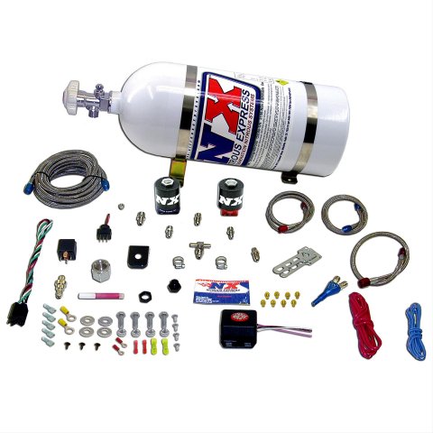 Nitrous Express Universal Fly By Wire Single Nozzle Nitrous Kit w/12lb Composite (Incl TPS Switch)