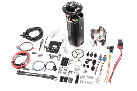 Radium Engineering Nissan R32 GT-R Fuel Hanger Surge Tank Brushless TI Auto E5LM - Pumps Not Incl.