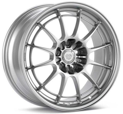 Enkei NT03+M 18x8.5 5x114.3 38mm Offset 72.6mm Bore Silver Wheel G35/350z