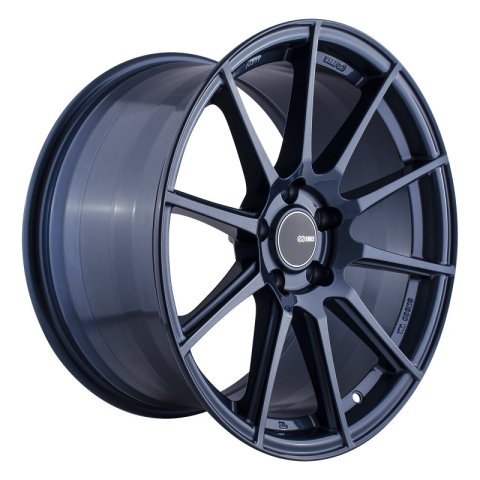 Enkei TS10 18x9.5 35mm Offset 5x114.3 Bolt Pattern 72.6mm Bore Dia Blue Silver Wheel