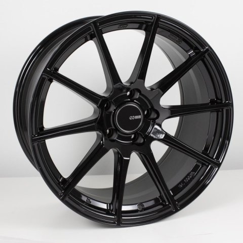 Enkei TS10 17x9 5x100 45mm Offset 72.6mm Bore Black Wheel *Min Order Qty 40*