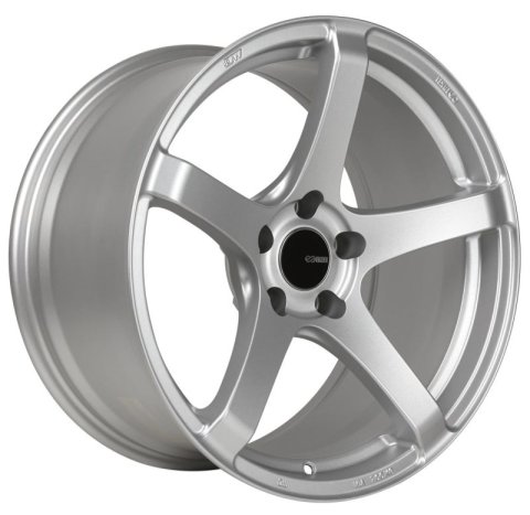 Enkei Kojin 17x8 45mm Offset 5x114.3 Bolt Pattern 72.6mm Bore Dia Matte Silver Wheel