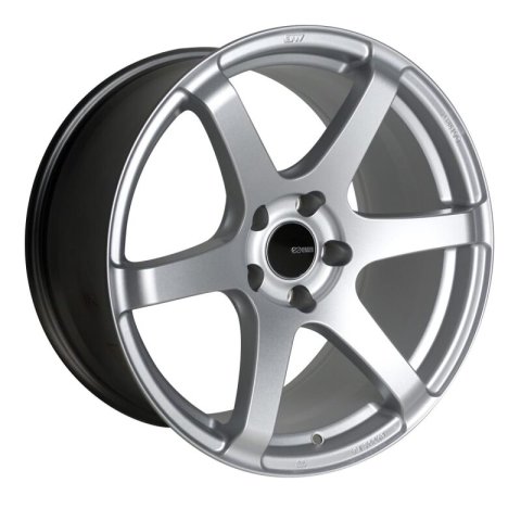 Enkei T6S 18x8.5 45mm Offset 5x100 Bolt Pattern 72.6 Bore Matte Silver Wheel
