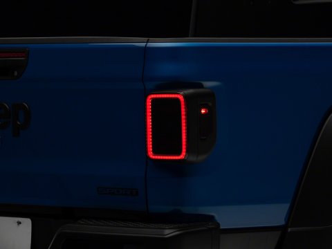 Raxiom 20-23 Jeep Gladiator JT LED Tail Lights- Black Housing (Smoked Lens)