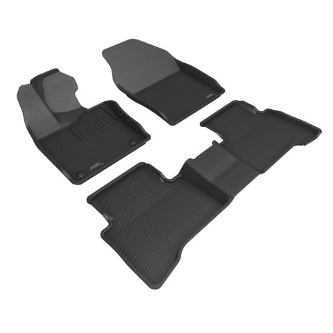 3D MAXpider 2023 Toyota Prius Kagu Black Floor Mat - Row 1/2