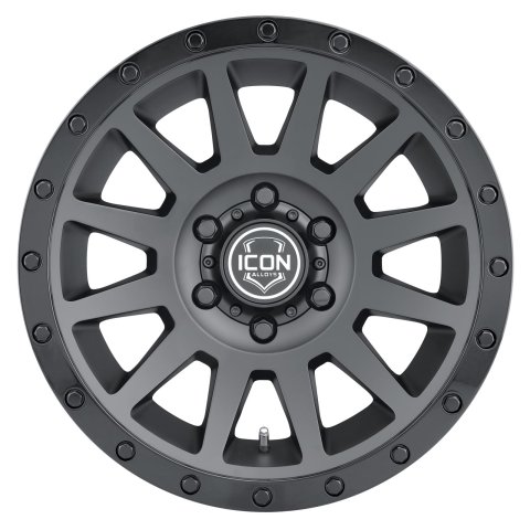 ICON Compression 18x9 5x150 25mm Offset 6in BS 110.1mm Bore Double Black Wheel