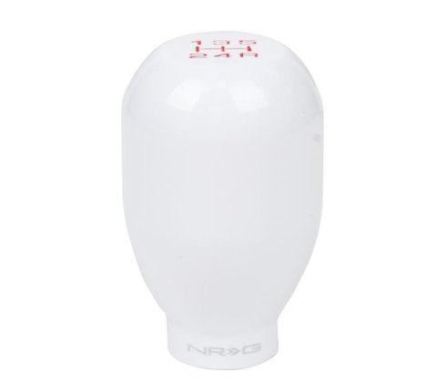 NRG Universal Shift Knob 42mm - Heavy Weight - White (5 Speed)