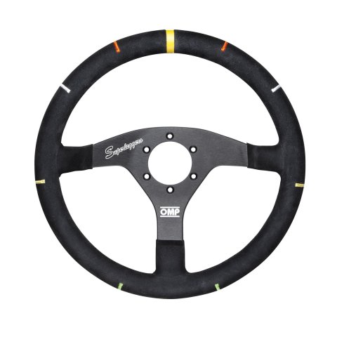 OMP Recce Series Steering Wheel 350 mm - Black/White
