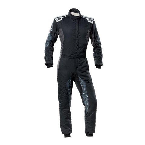 OMP Tecnica Hybrid Overall Fia 8856-2018 - Black/Silver Sz 56