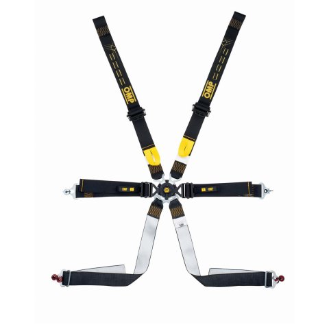 OMP Safety Harness One 2in Pull Down- Black (Fia 8853-2016)