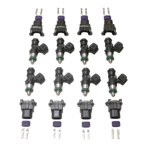 DeatschWerks Set of 8 1500cc/min For The Fitech Go EFI 8/Holley Super Sniper 1250/ Sniper Xflow 1375