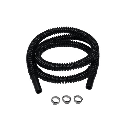 DeatschWerks Convoluted Tubing 1000mm Length x 8mm ID Side 1 x 8mm ID Side 2 - Black
