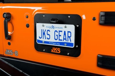 JKS Manufacturing 07-16 Jeep Wrangler JK License Plate Relocation Kit