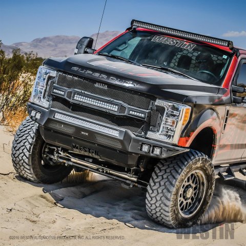 Westin Pro-Mod Front Bumpers for 2017-2022 F-250 SUPER DUTY, F-350 DUTY - 58-41175 Bumper, Pro-Mod, Fabricated, Steel, Black Textured Powdercoated, Ford, Each