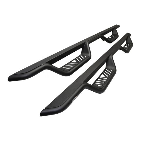 Westin 14-18 Chevrolet Silverado/GMC Sierra Crew Cab Outlaw Nerf Step Bars (Excl. Diesel) -Text. Blk