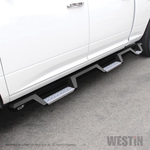 Westin 19-23 1500 Classic CC / 10-23 2500/3500 CC 6.5ft. HDX SS Drop W2W Nerf Step Bars - Tex. Blk
