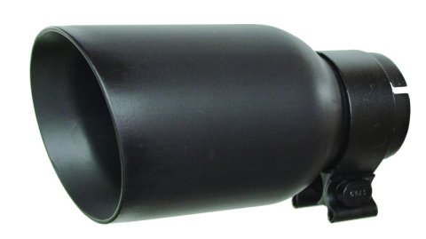 Go Rhino Exhaust Tip - Textured black - ID 2 1/2in x L 8in x OD 4in
