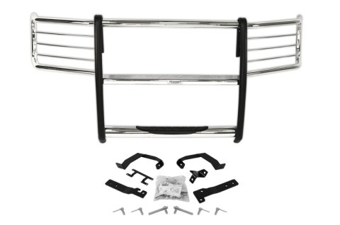 Go Rhino 15-17 Ford F-150 (Excl. ACC Models) 3000 Series StepGuard Center Grille + Brsh Grd - Chrome