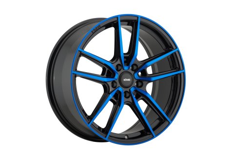 Konig Myth 17x8 5x114.3 ET43 Gloss Black w/ Blue Tinted Clearcoat