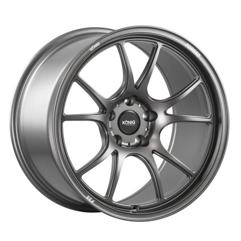Konig Forged F3S 18X10.5 5X120 ET25 Satin Charcoal Knurled Bead