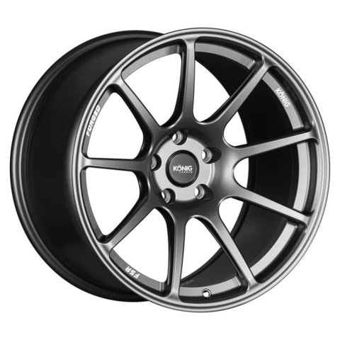 Konig Forged F5R 18x8.5A 5x112 ET42 Ash Silver Wheel (Knurled Bead)
